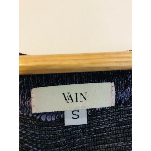 Vain Womens Purple Small 1/2 Sleeve Stripes Knit Shirt - Picture 3 of 5